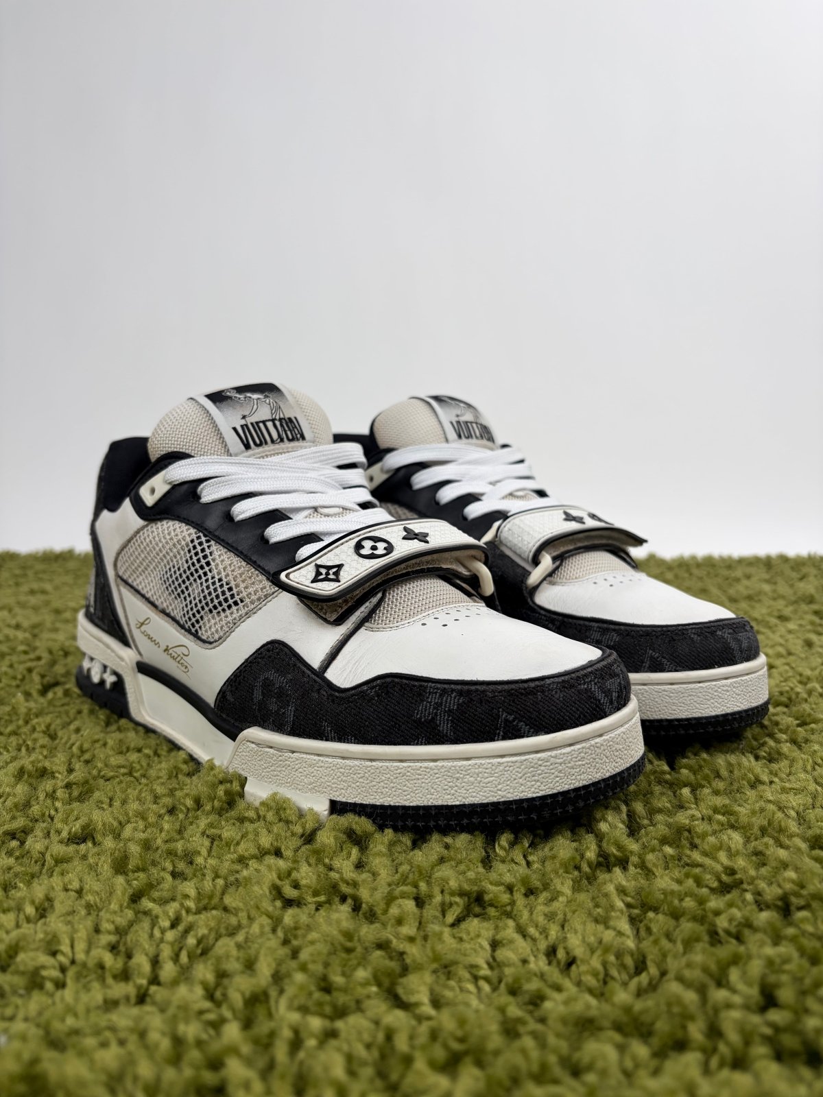 Louis Vuitton Trainer Denim Nera 7 - Second Hand Di Fiore
