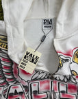Felpa Valley Dreams Flag zip Up Bianca Multicolor M