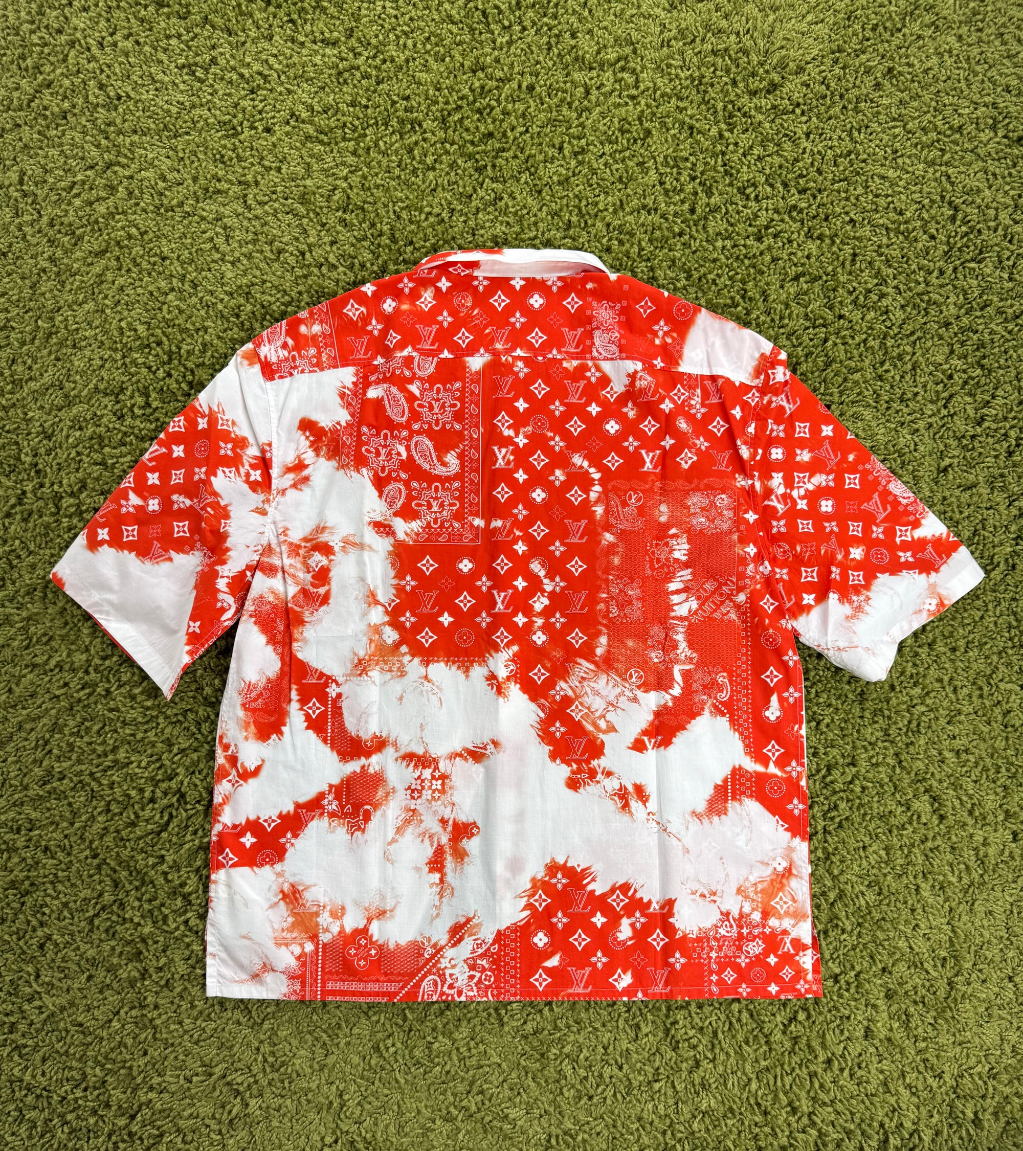 Camicia Louis Vuitton Rossa XXL