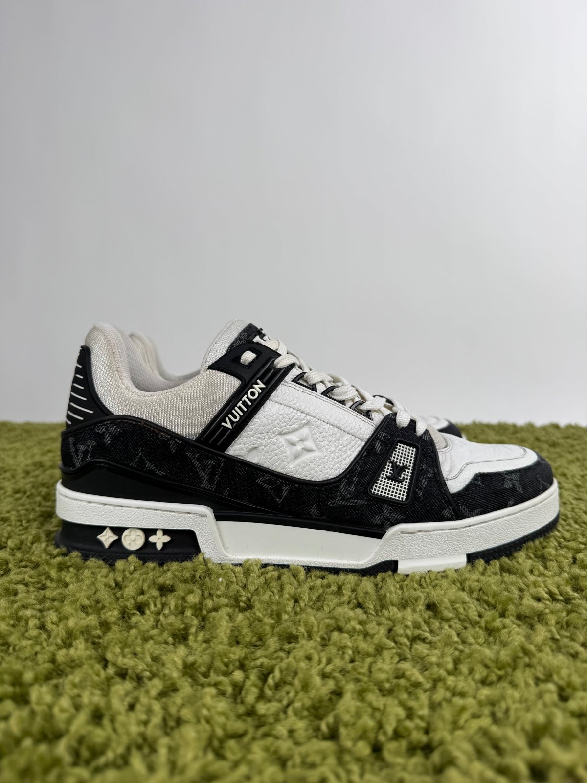 Louis Vuitton Trainer in denim Nera 7 - Second Hand Di Fiore