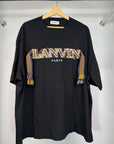 T shirt Lanvin Size XL nera arancione e blu