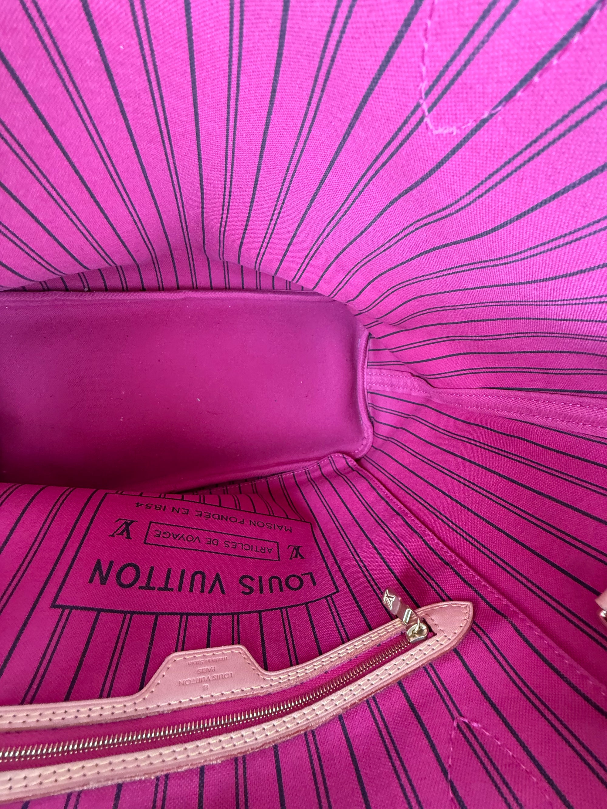 Borsa Neverfull Louis Vuitton MM Marrone