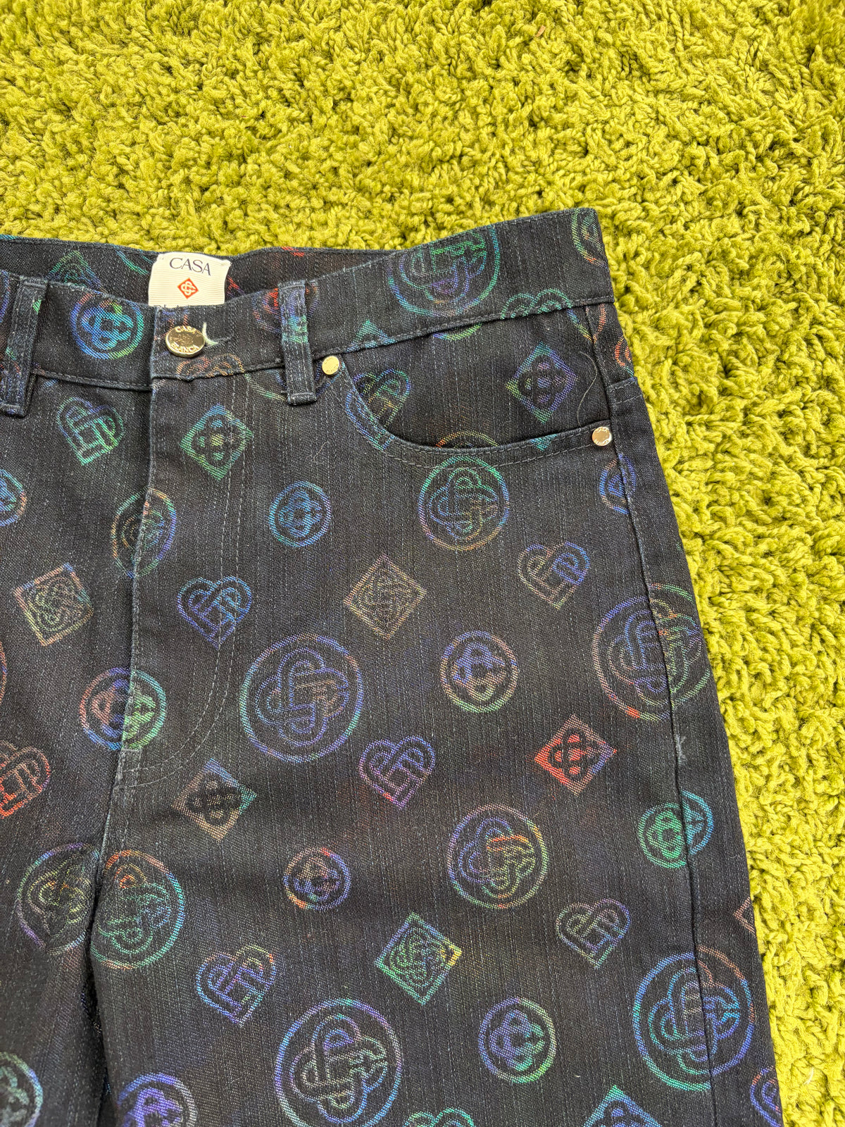 Jeans Casablanca Heatmap Monogram In Denim Multicolor 30