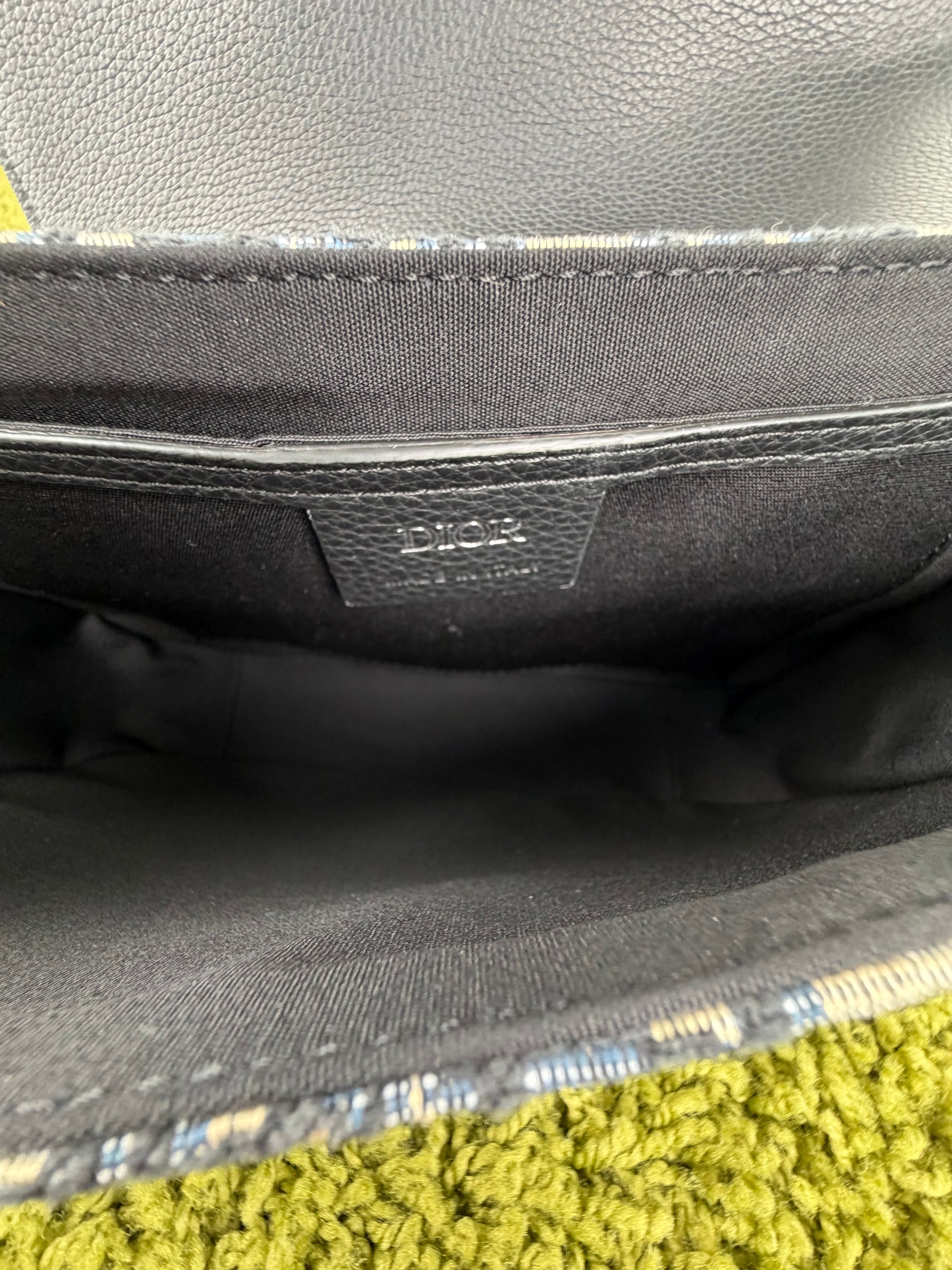 Borsello Dior Monogram blu e grigio