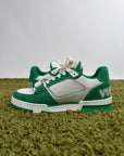 Louis Vuitton Trainer in Denim Verde 7.5