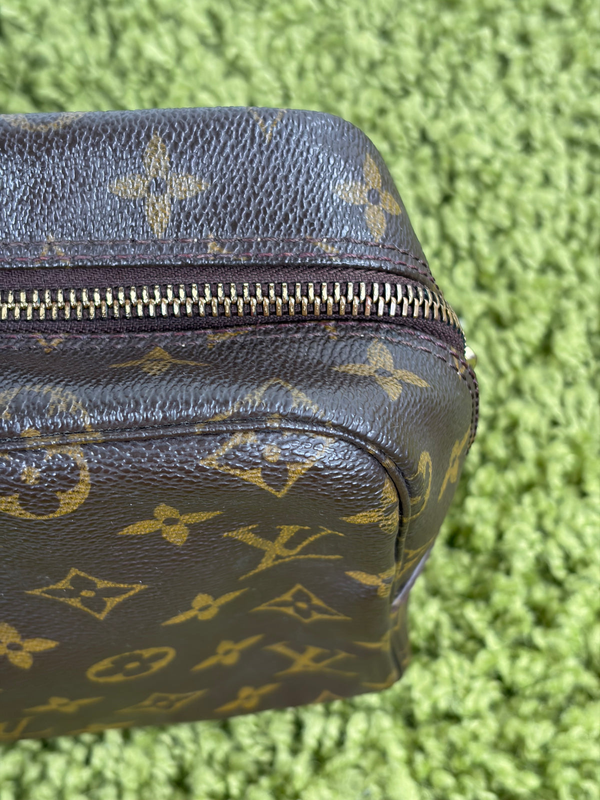 Beauty Case Louis Vuitton Marrone