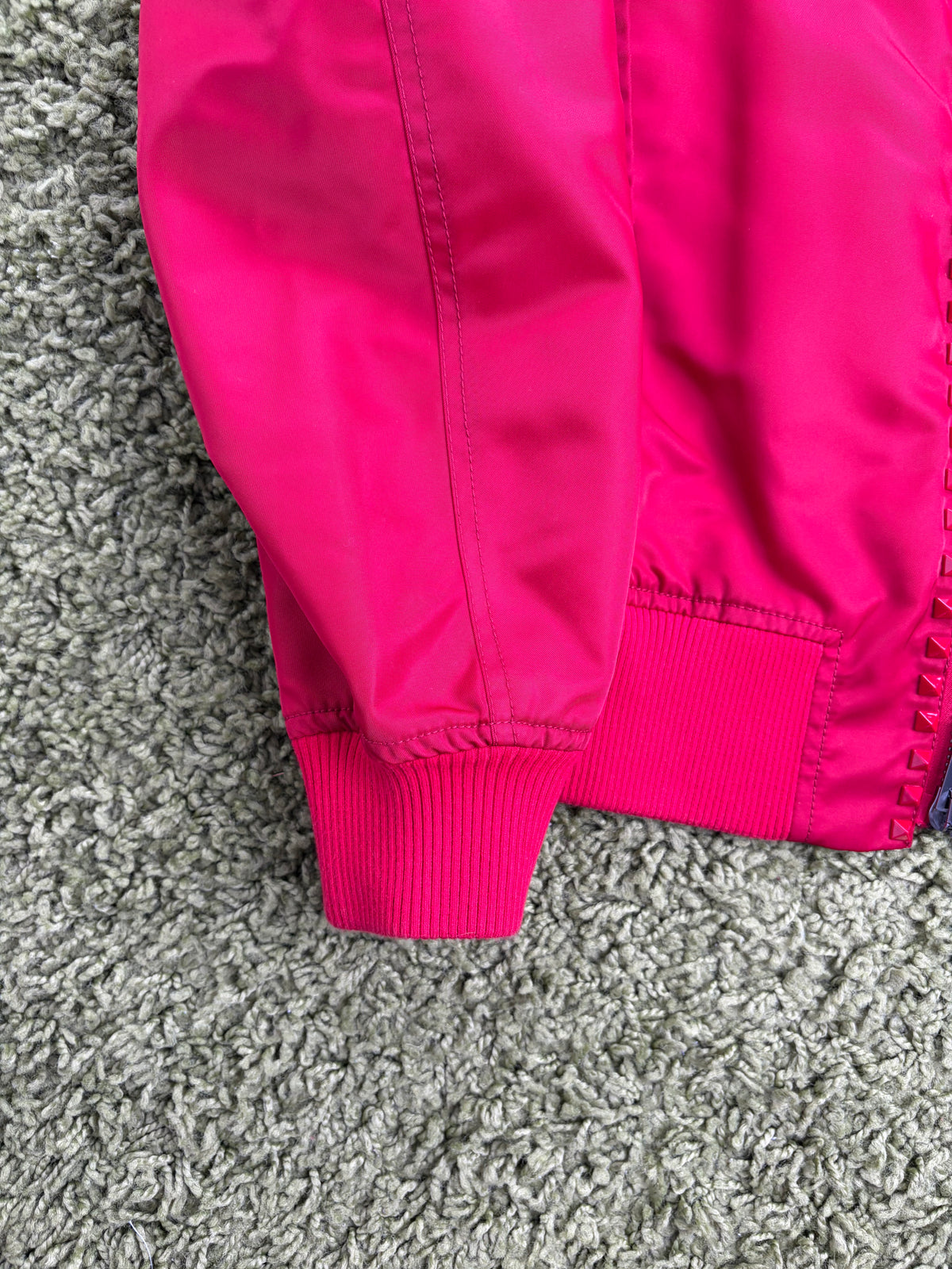 Bomber Valentino Garavani in Nylon Rosso 50