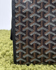 Pochette Goyard Jouvence MM in tela Goyardine Nera