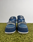 Louis Vuitton Trainer in Denim Blu 9.5