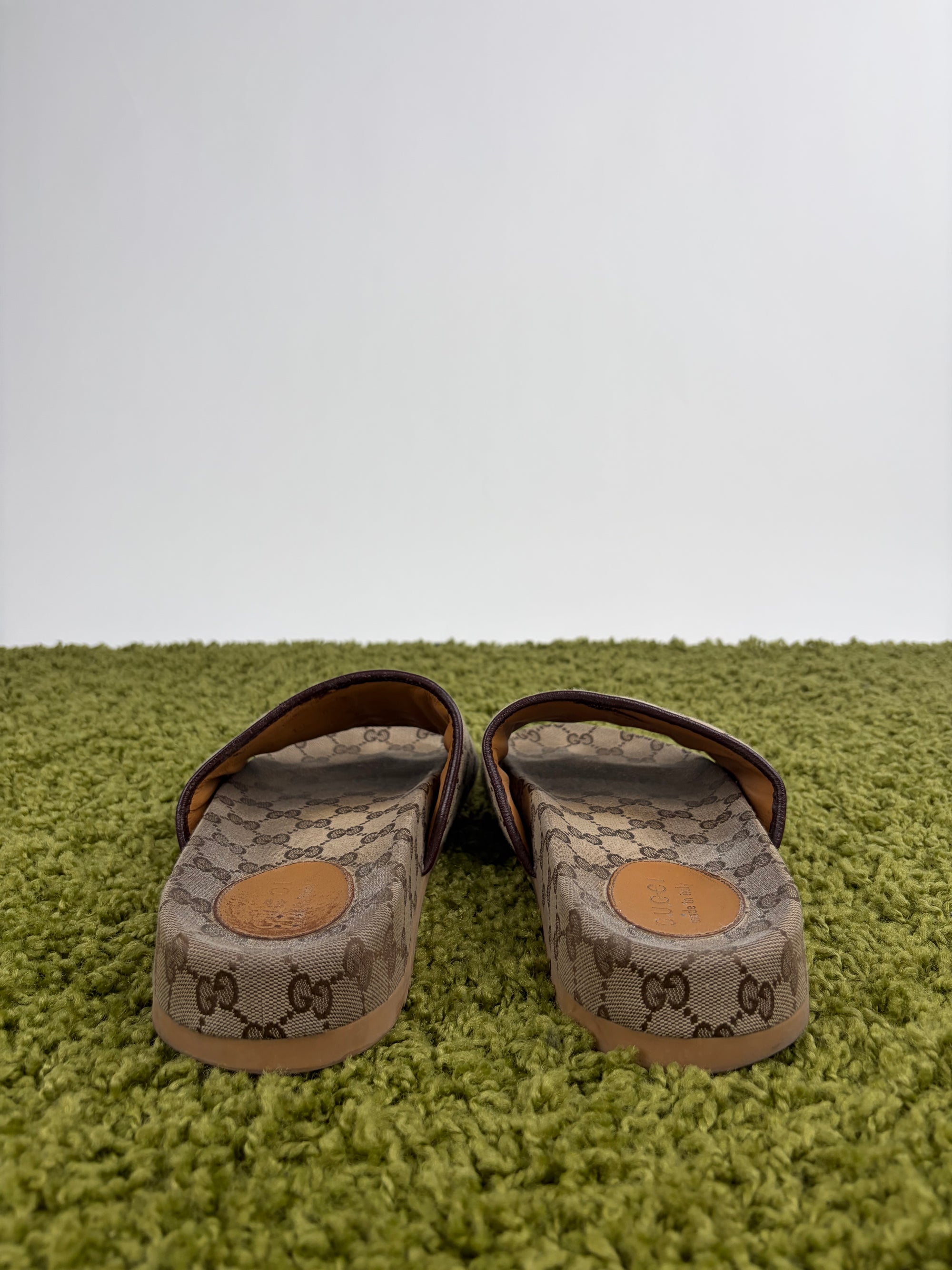 Sandali Gucci Size 10=44 beige e marroni