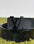 Cintura Louis Vuitton Nera Reversibile 100/40 115cm