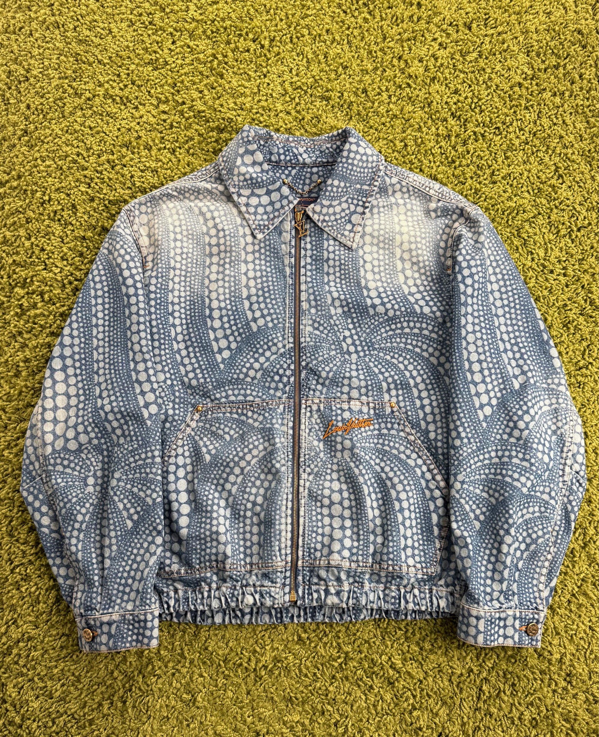 Giacca Louis Vuitton X Yayoi Kusama in denim 54
