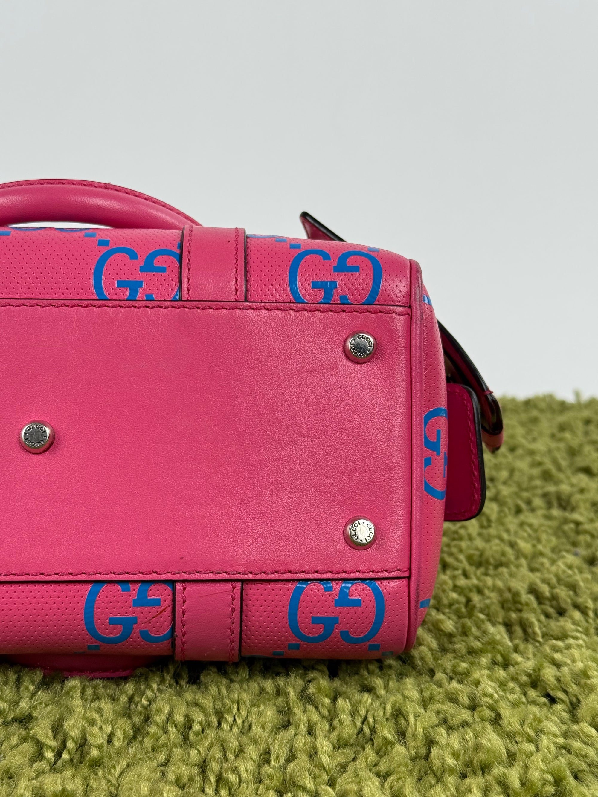 Borsa Boston Gucci Rosa Multicolor