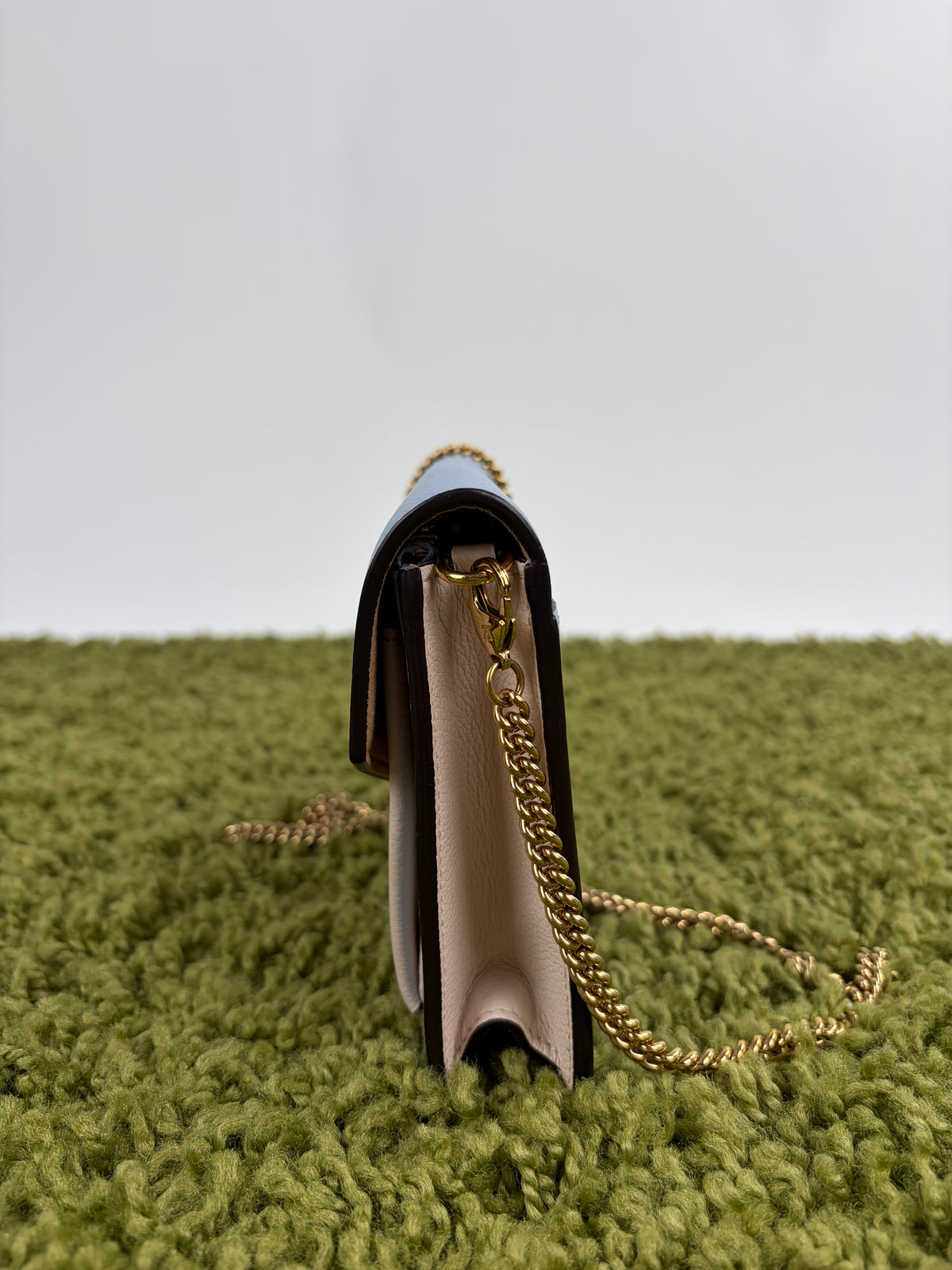 Pochette Louis Vuitton Mylockme Chain Azzurro