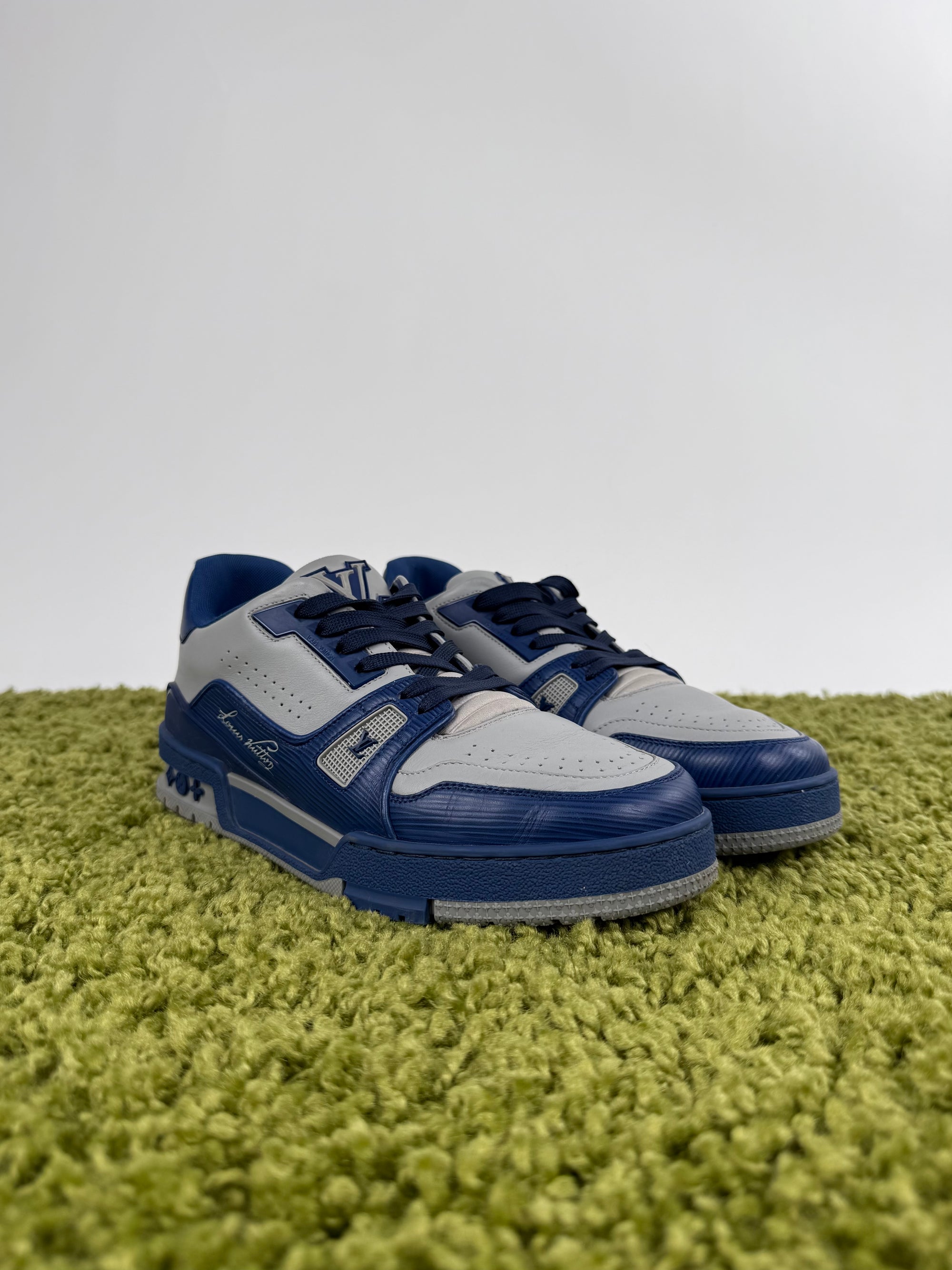Louis Vuitton Trainer Blu Grigio 6