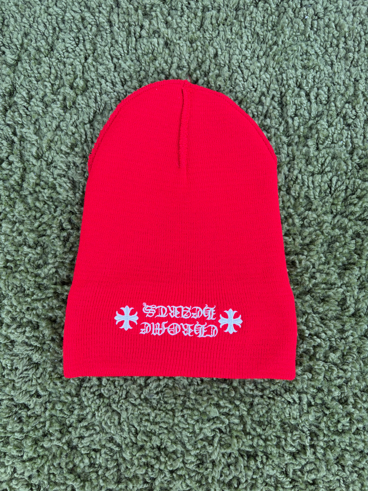 Cappello Chrome Hearts Rosso ONE SIZE