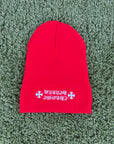 Cappello Chrome Hearts Rosso ONE SIZE
