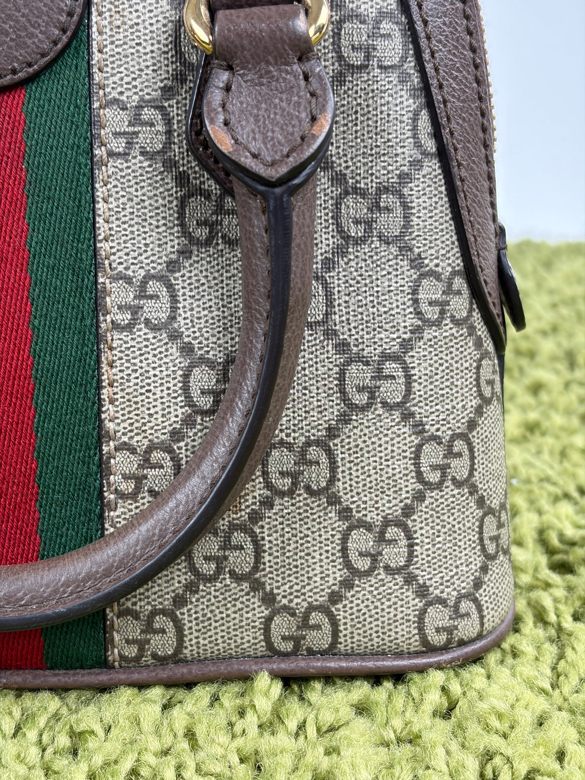 Mini Borsa a Mano Ophidia Gucci Beige