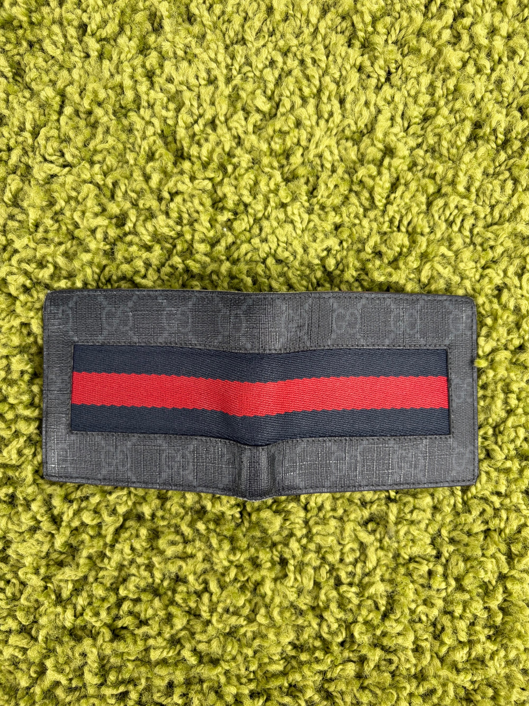 Portafoglio Gucci nero blu e rosso
