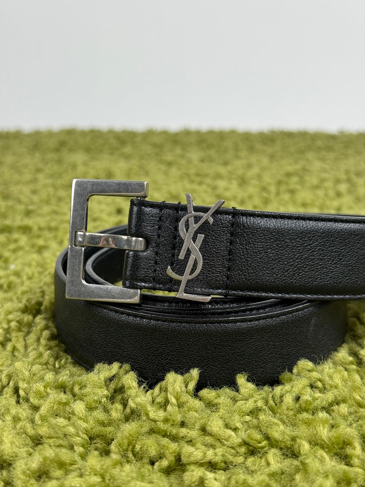 Cintura Saint Laurent Cassandre Nero 110