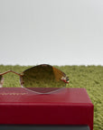 Occhiali da sole Rimless Panthère Cartier Oro