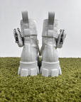 Prada Monolith in pelle bianca 43