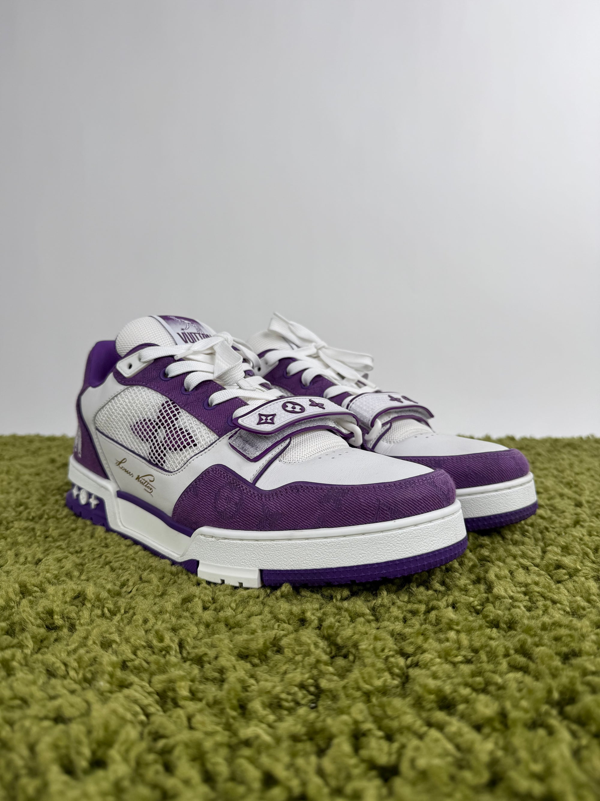 Louis Vuitton Trainer in denim  Bianca Viola 10.5