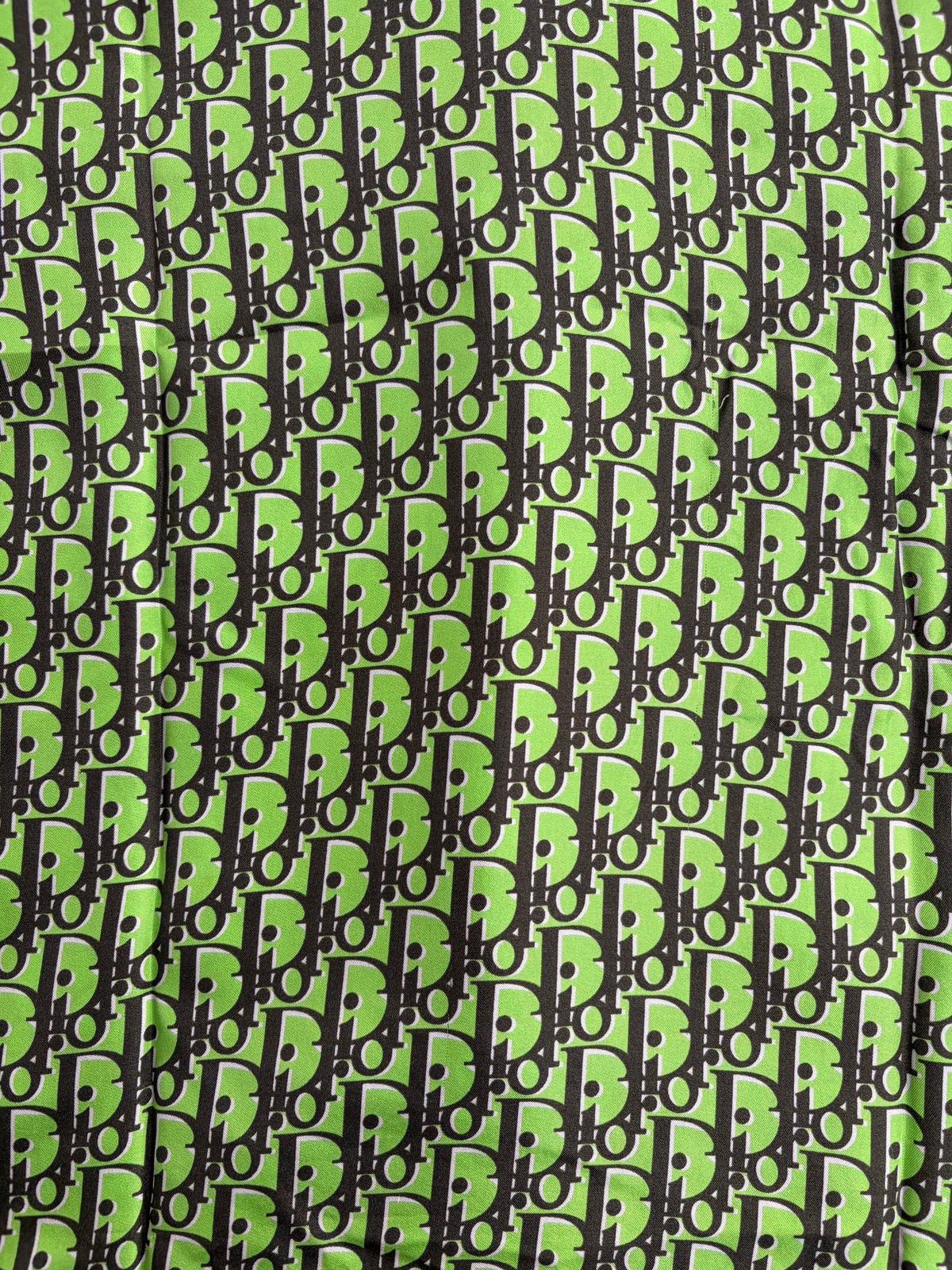 Camicia Christian Dior Oblique Pixel Verde 40