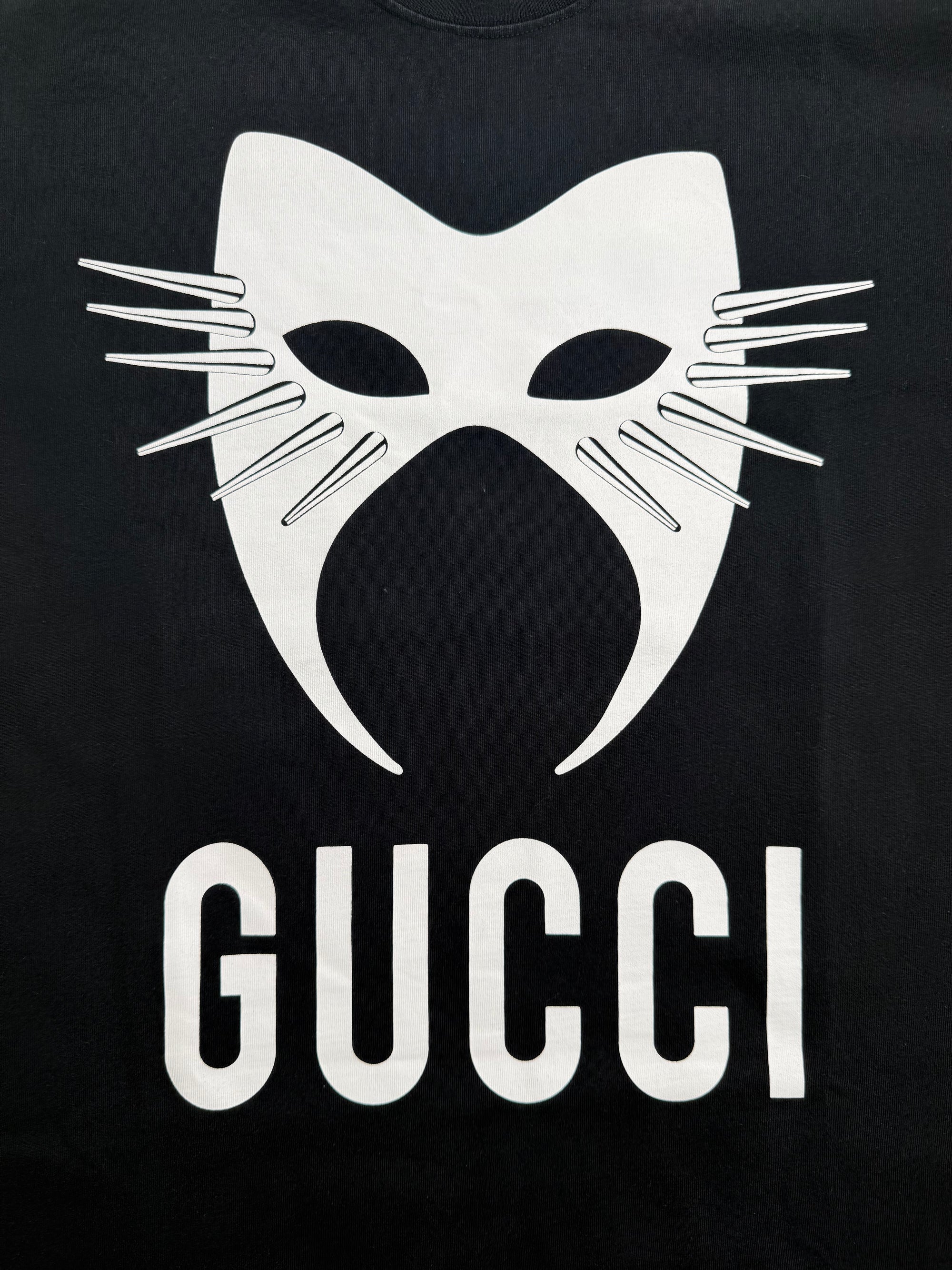 T-Shirt Spike Mask Gucci Nera S