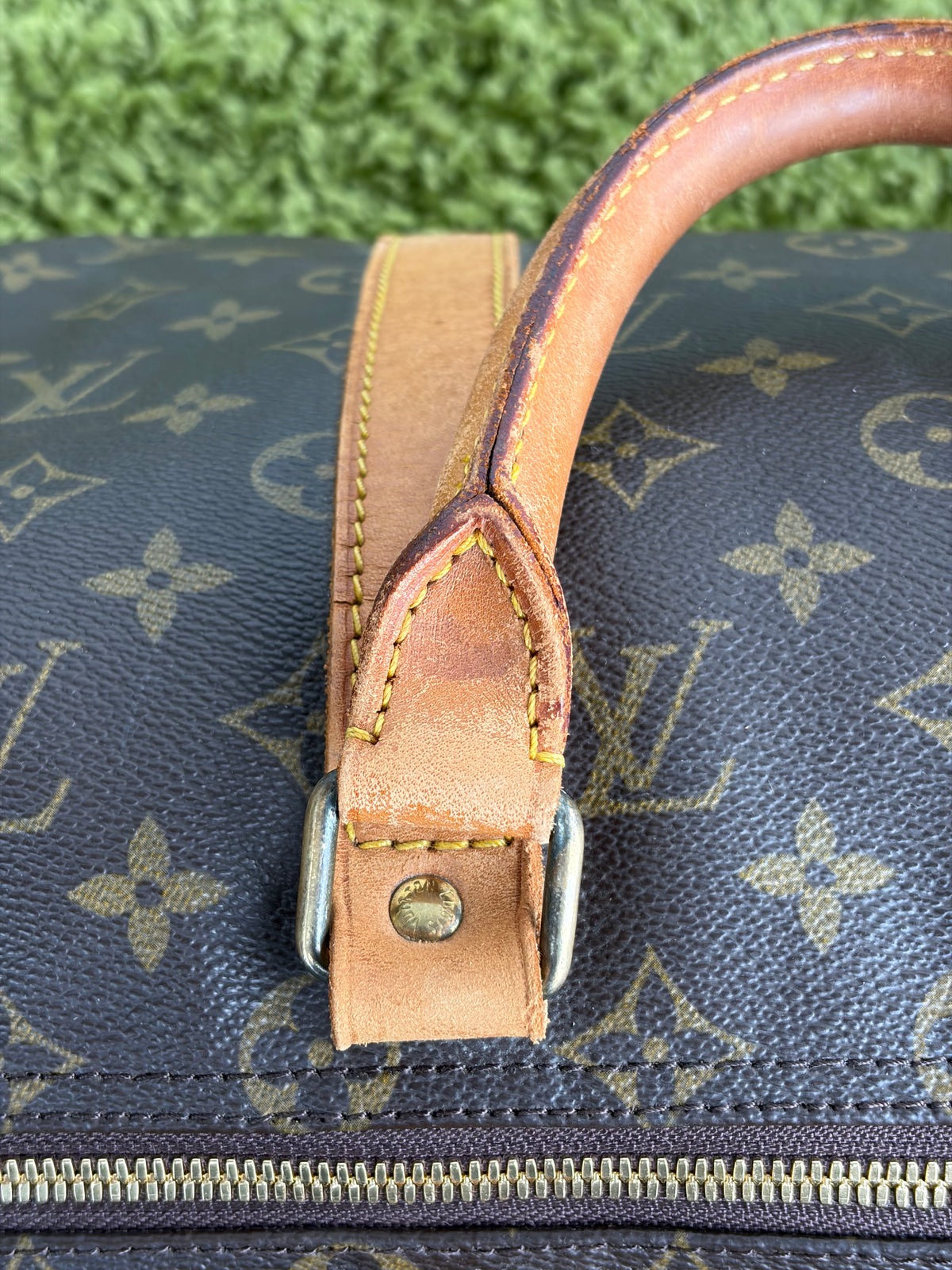 Borsone da viaggio Keepal Louis Vuitton Marrone