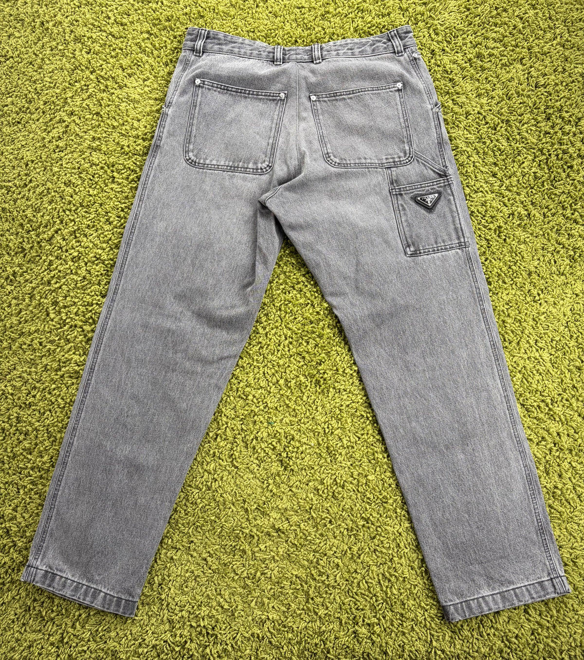Completo Prada In Denim Grigio Giacca XL Jeans 52