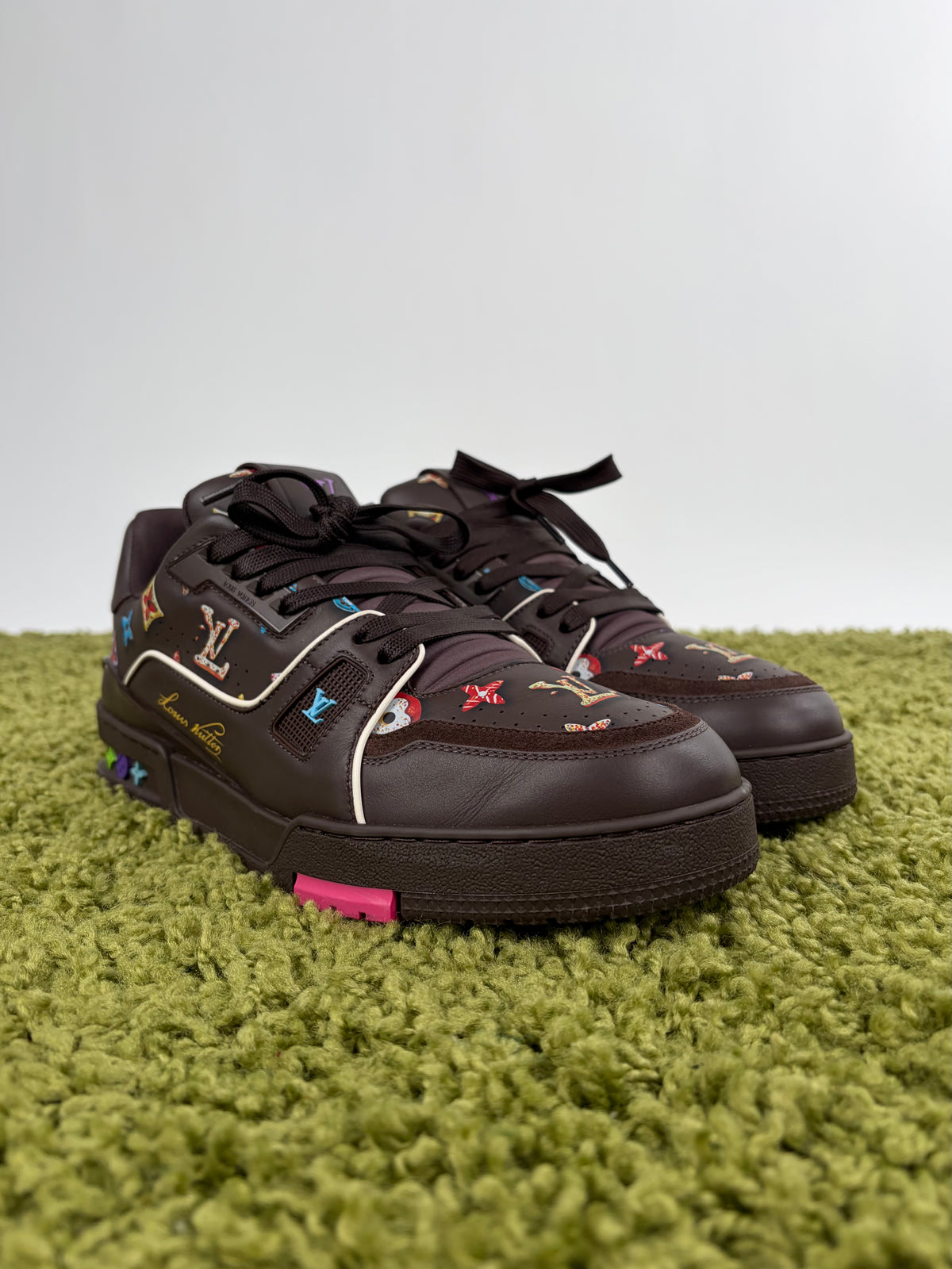 Louis Vuitton Trainer Marrone Multicolor 8.5