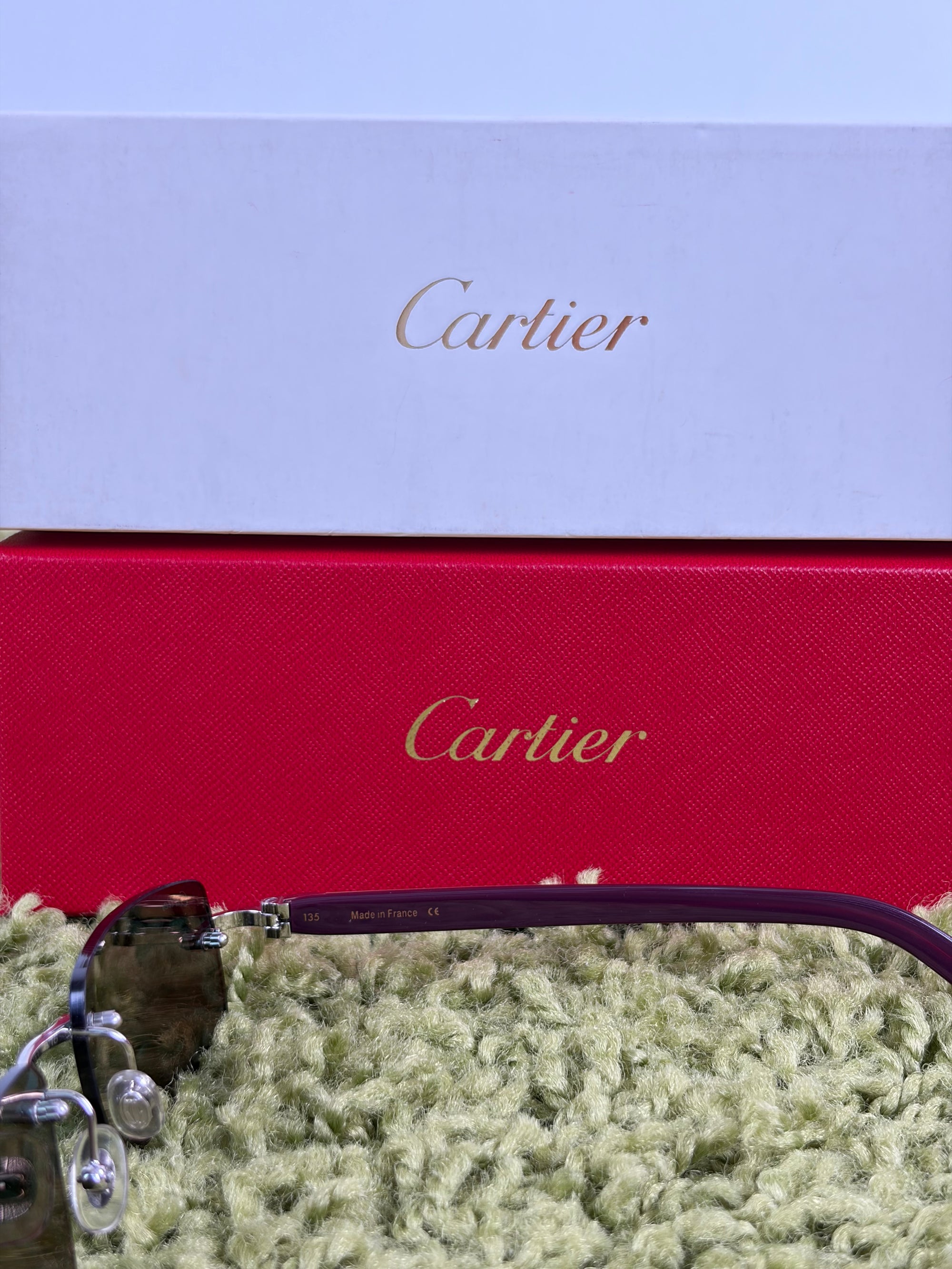 Occhiali Cartier 4754195 viola e neri