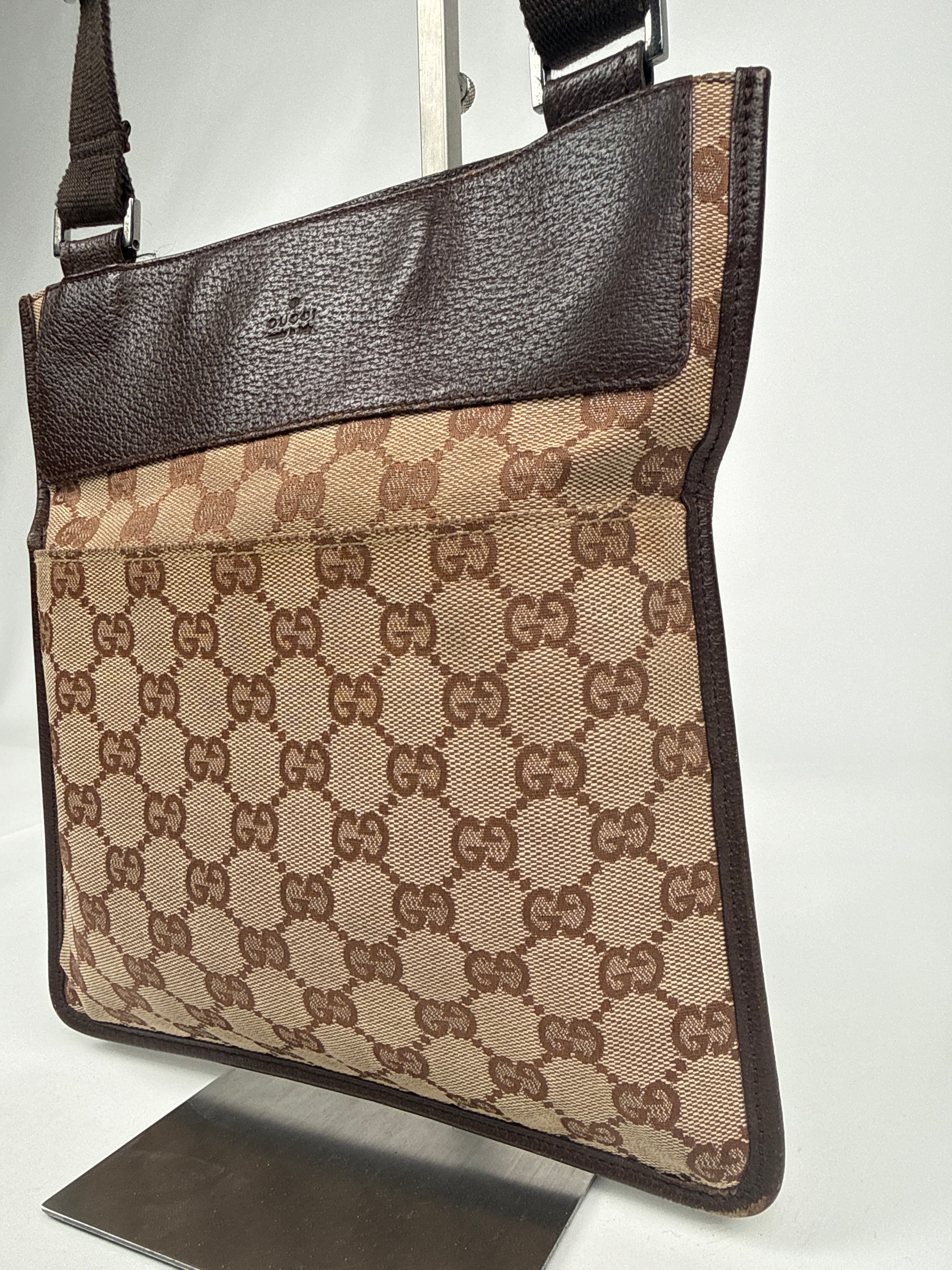 Borsa a tracolla Gucci in tela