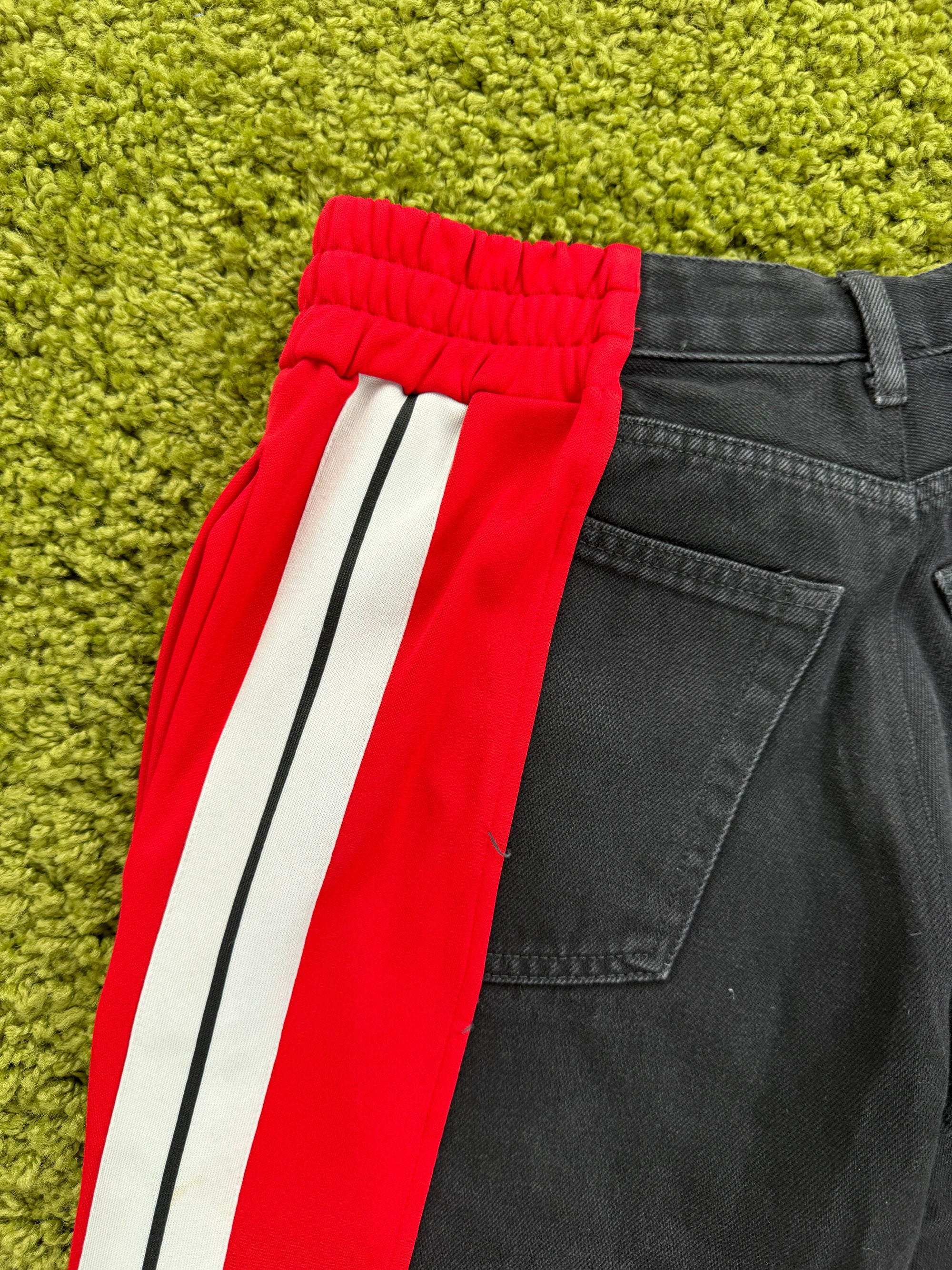 Jeans Palm Angels Nero Rosso 32