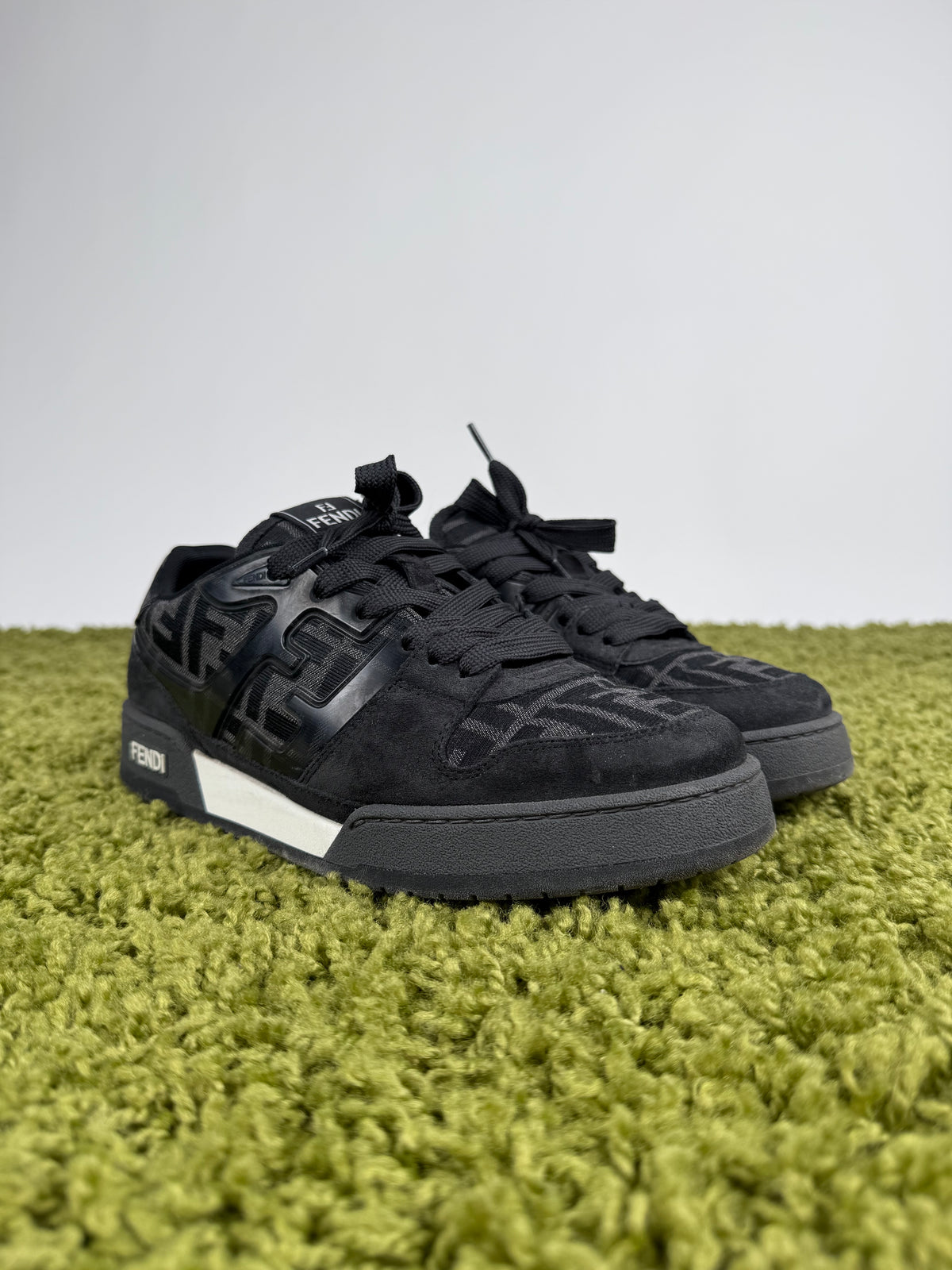 Sneaker Fendi Match in Jacquard Nero 7