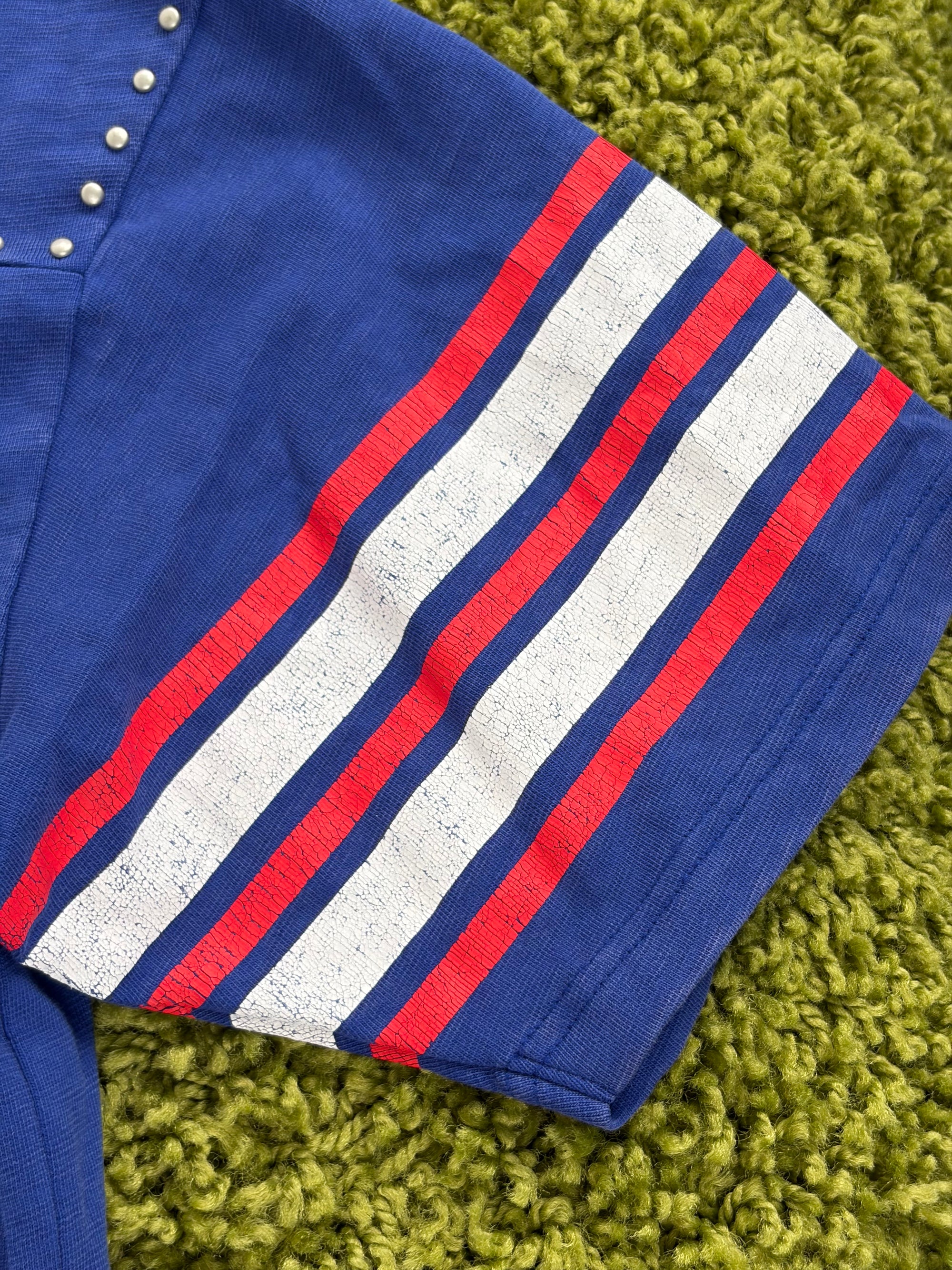 T shirt Supreme Size L blu rossa e bianca