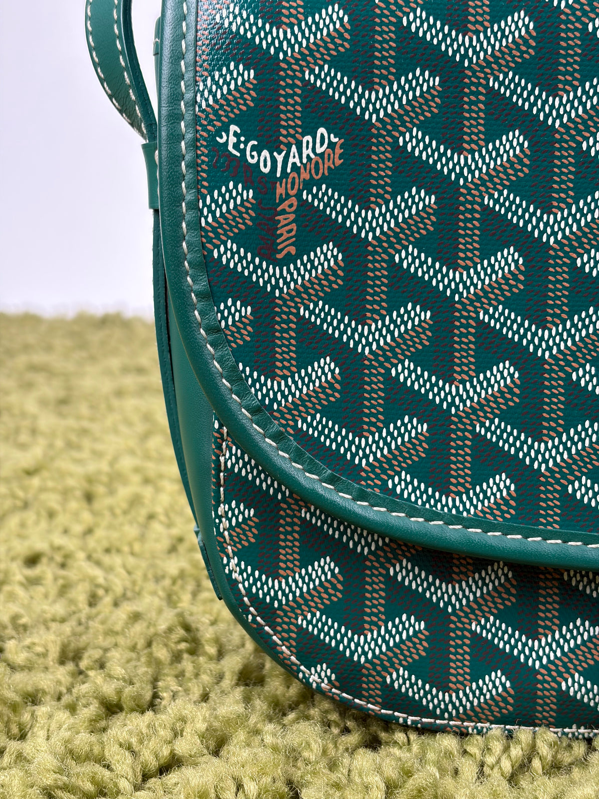 Borsa Goyard Belvedere PM in tela Goyardine Verde