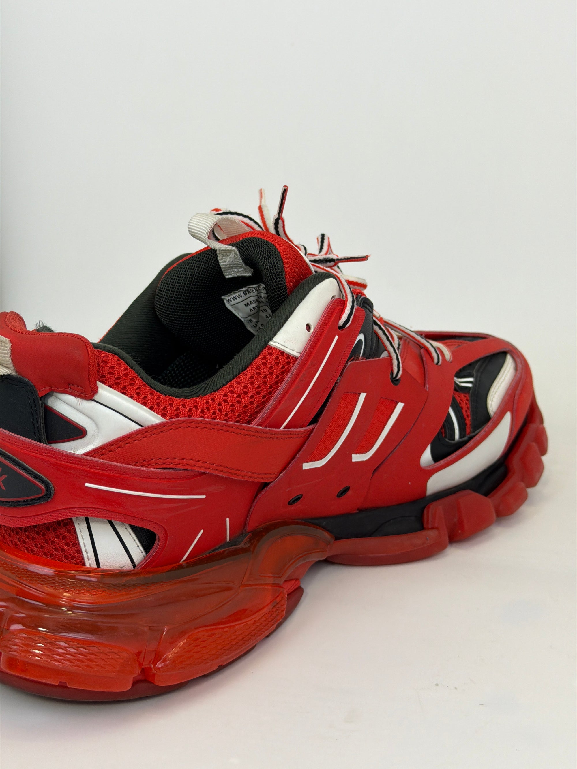 Balenciaga Track Size 44 rossa bianca e nera