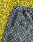 Pantaloncino In denim Gucci Blu Monogram XL
