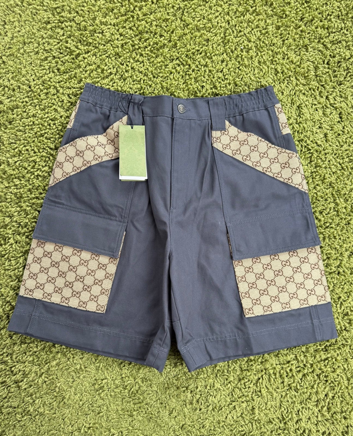 Pantaloncino Canvas Cargo Gucci Grigio 46 - Second Hand Di Fiore