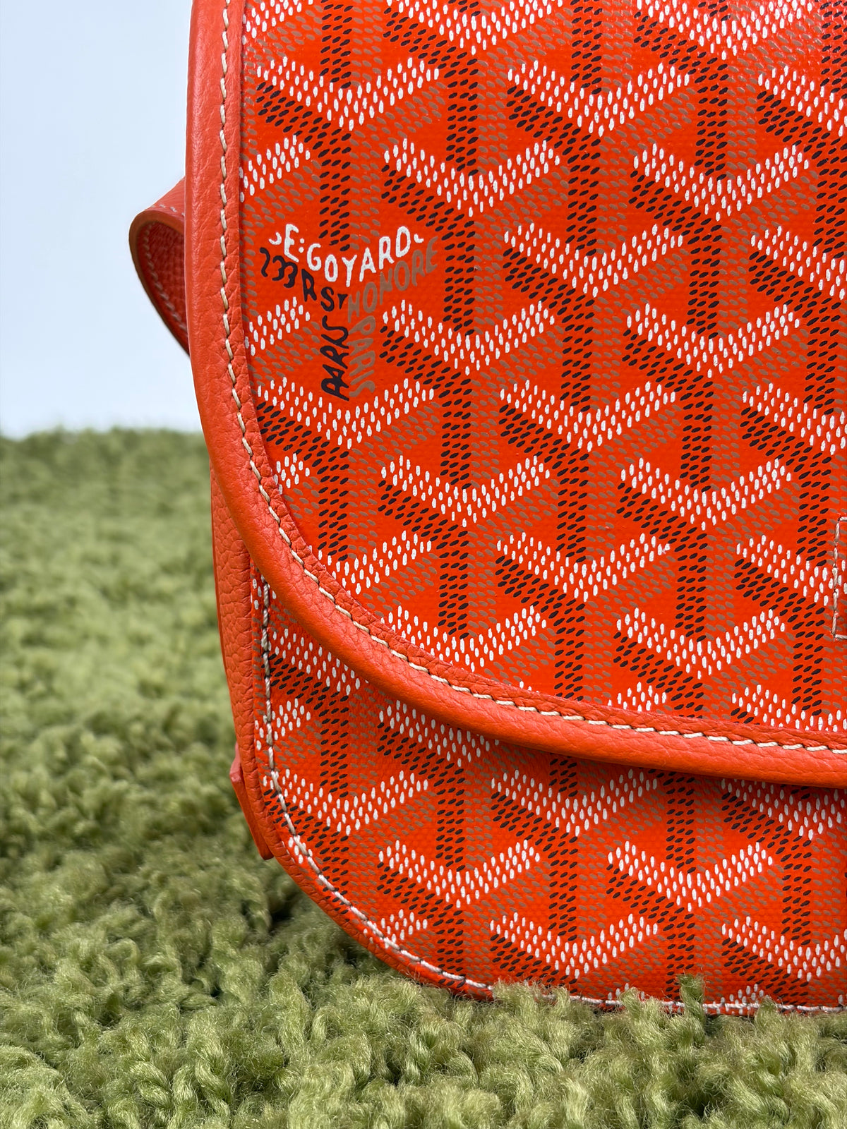 Borsa Goyard Belvedere PM in tela Goyardine Arancione