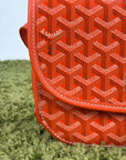 Borsa Goyard Belvedere PM in tela Goyardine Arancione