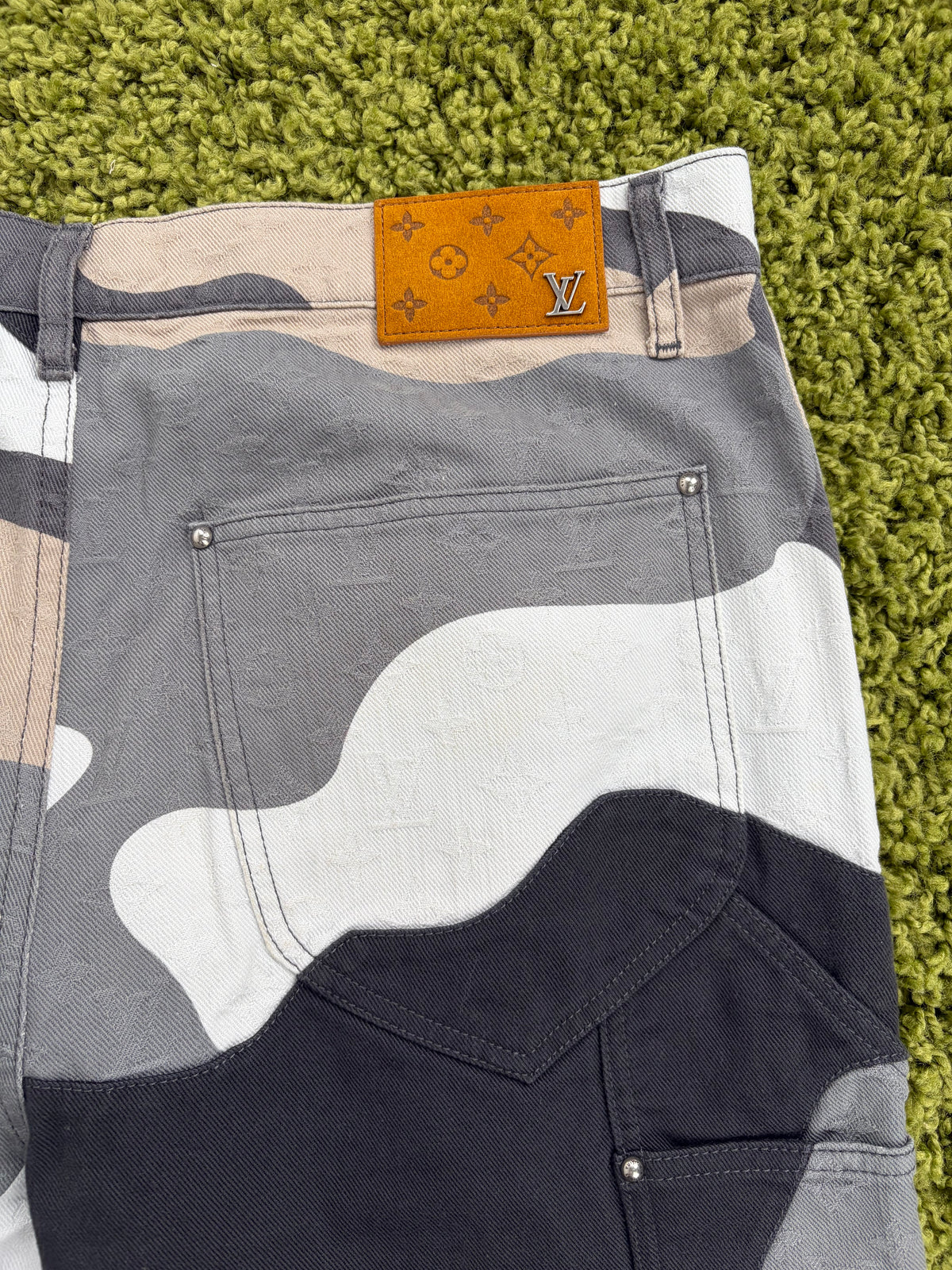 Jeans Louis Vuitton X KidSuper Patchwork Multicolor 34