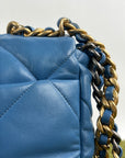 Borsa Chanel 19 Trapuntata in Pelle Azzurra
