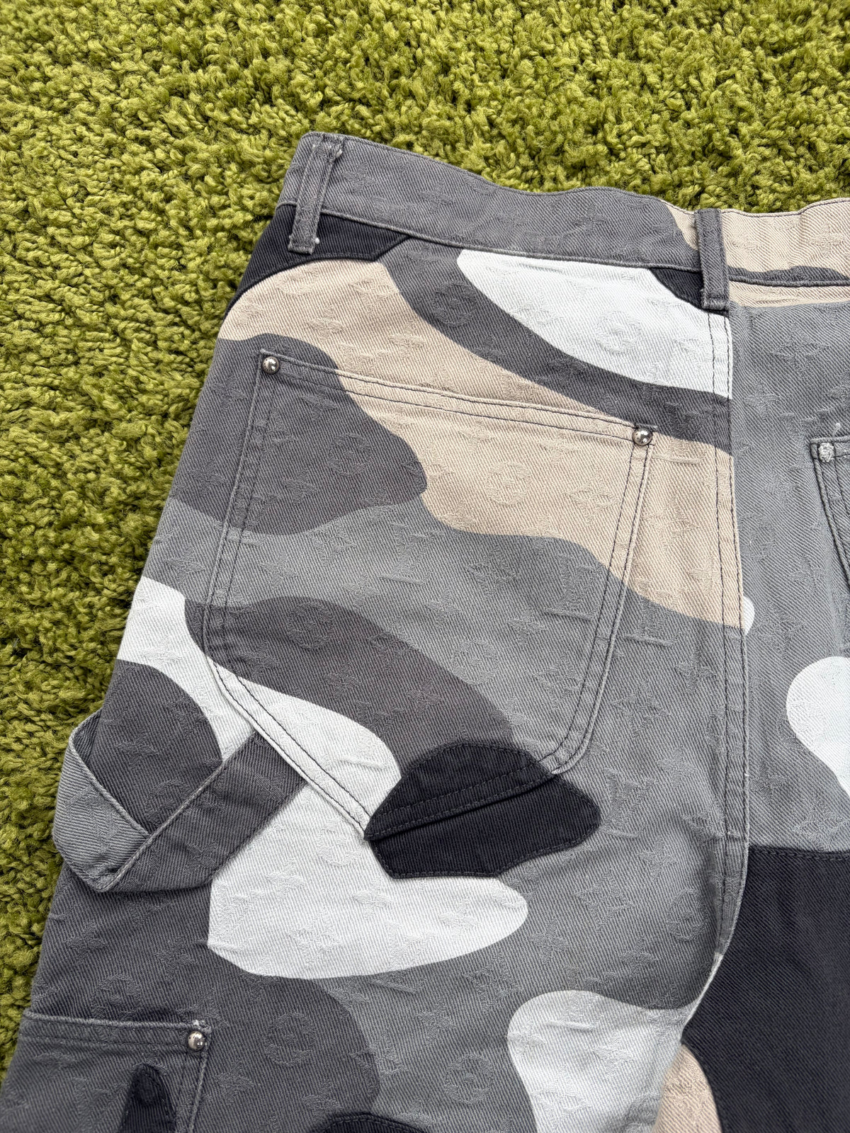 Jeans Louis Vuitton X KidSuper Patchwork Portrait Multicolor 32