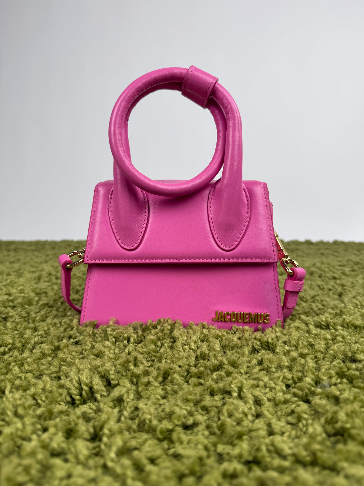 Borsa Jacquemus Le Chiquito Noeud Rosa