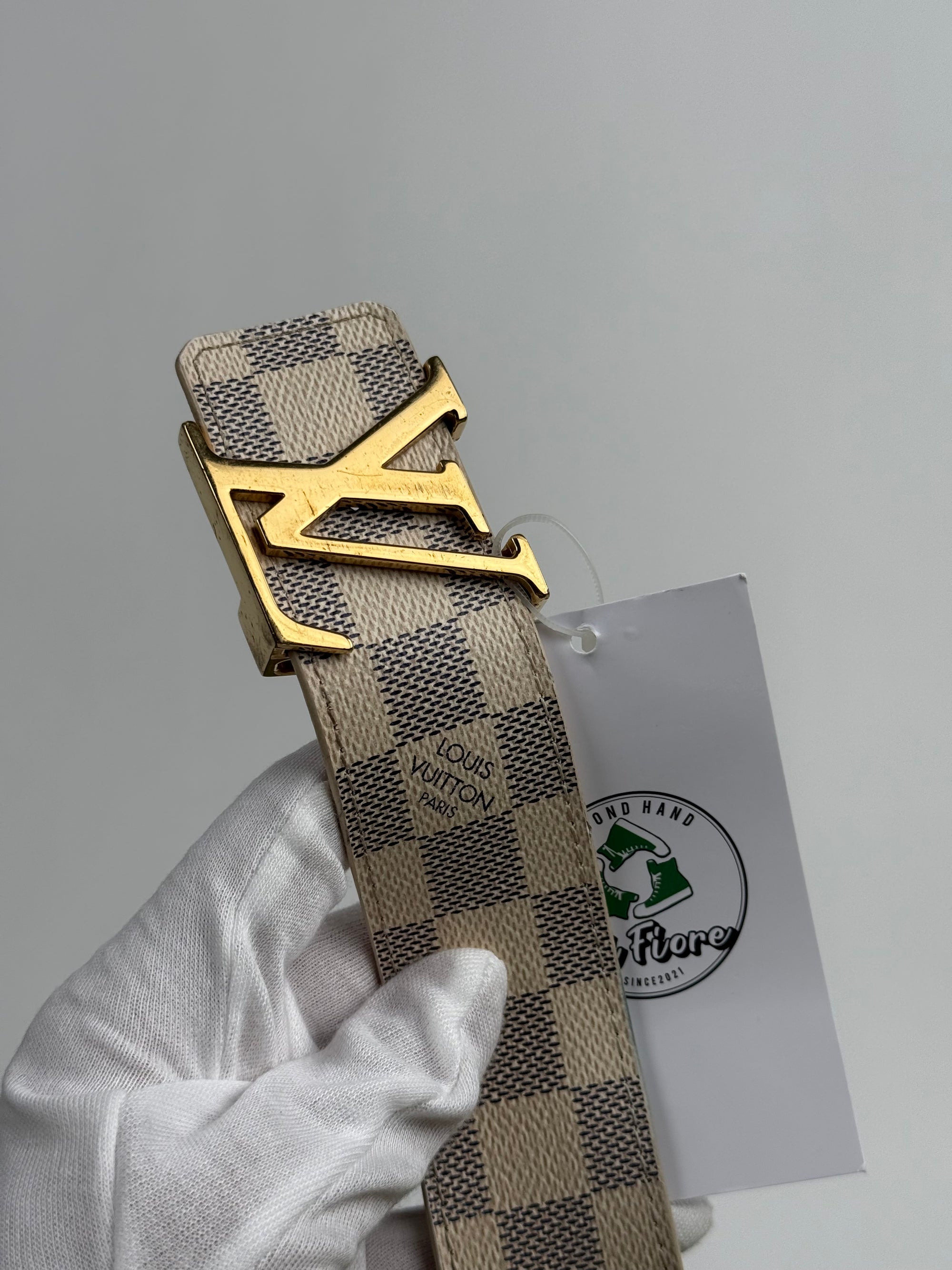 Cintura Louis Vuitton Bianca 90