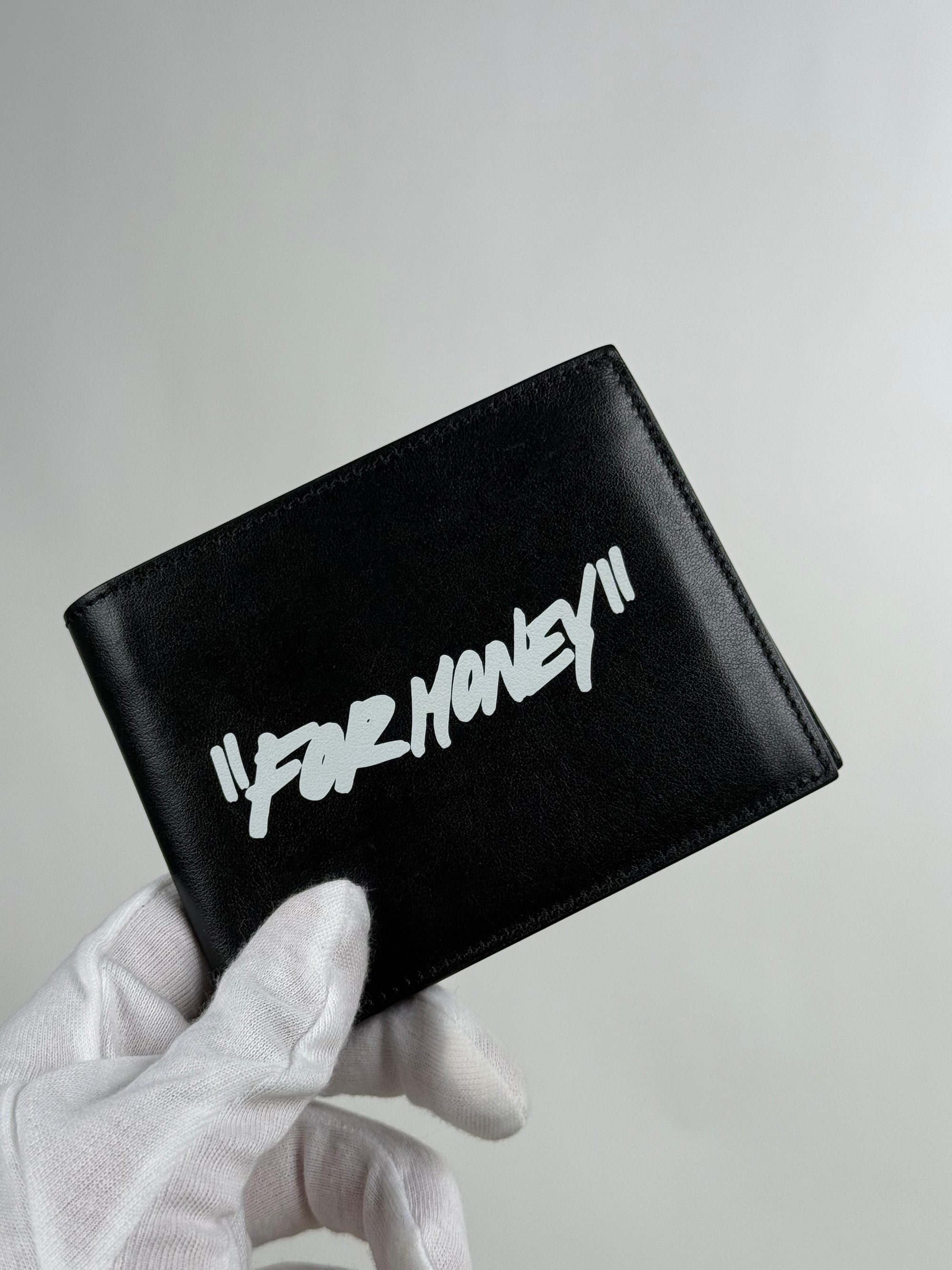 Portafoglio “For Money” Off White Nero