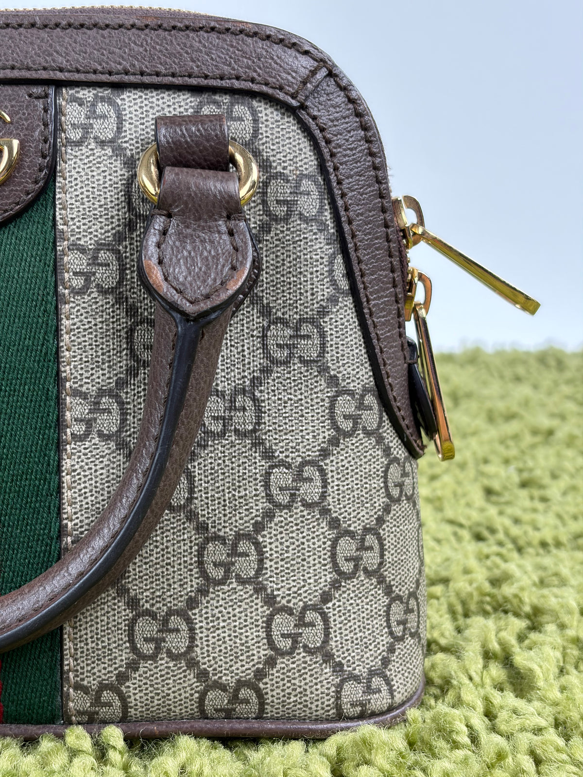 Mini Borsa a Mano Ophidia Gucci Beige